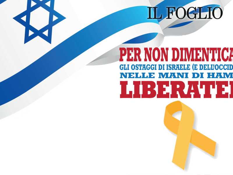 Una spilla per ricordare gli ostaggi nelle mani di Hamas