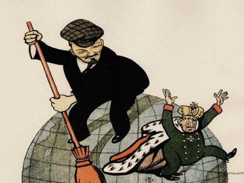 Poster di propaganda leninista degli anni Venti (Wikipedia)