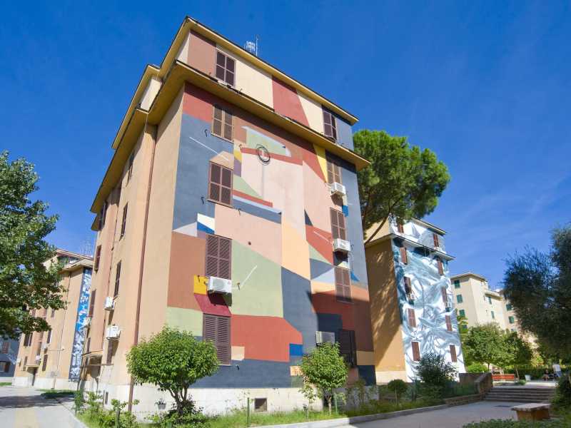 Un murales a Tor Marancia a Roma - foto via Getty Images