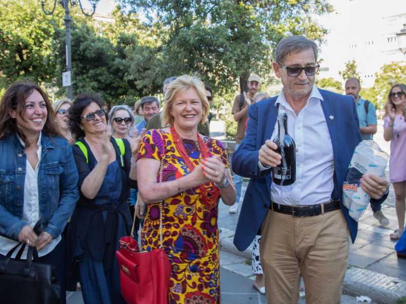 &nbsp;Al centro la sindaca di Campobasso Marialuisa Forte - foto Ansa