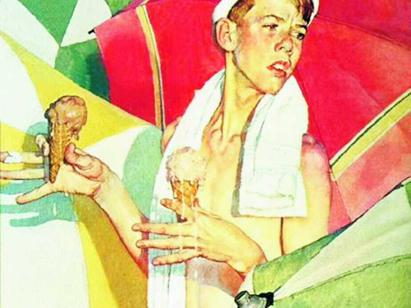 Giovanni Barchetti ha fondato la sua gelateria pi&ugrave; di sessant&rsquo;anni fa in via Eleonora Duse (sopra, un&rsquo;illustrazione di Norman Rockwell)&nbsp;<br />