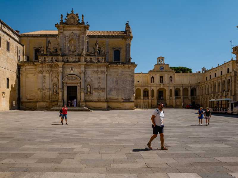 &nbsp;Una foto di Piazza Duomo a Lecce - foto via Getty Images