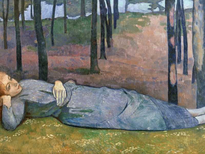 Emile Bernard, "Madeleine nel bosco d'amore" 1888 (Wikipedia)