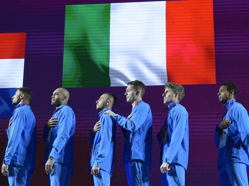La squadra italiana ai campionati europei di atletica leggera a Roma - foto LaPresse