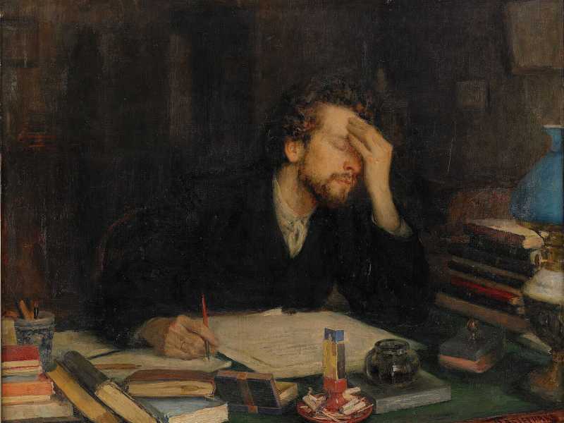 Leonid Pasternak, &ldquo;La passione della creazione&rdquo;, 1892 (Getty)&nbsp;<br />
