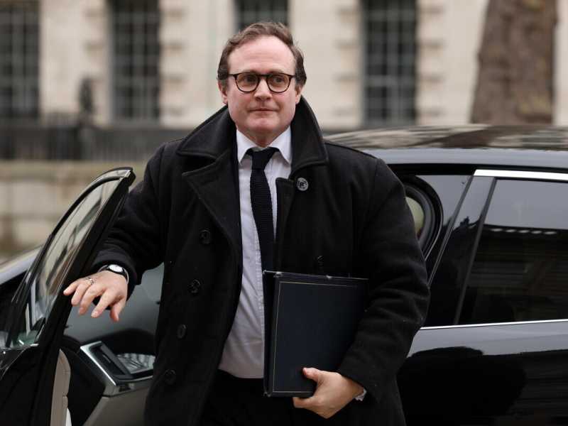 Il candidato alla leadership dei Tory Tom Tugendhat - foto Ansa