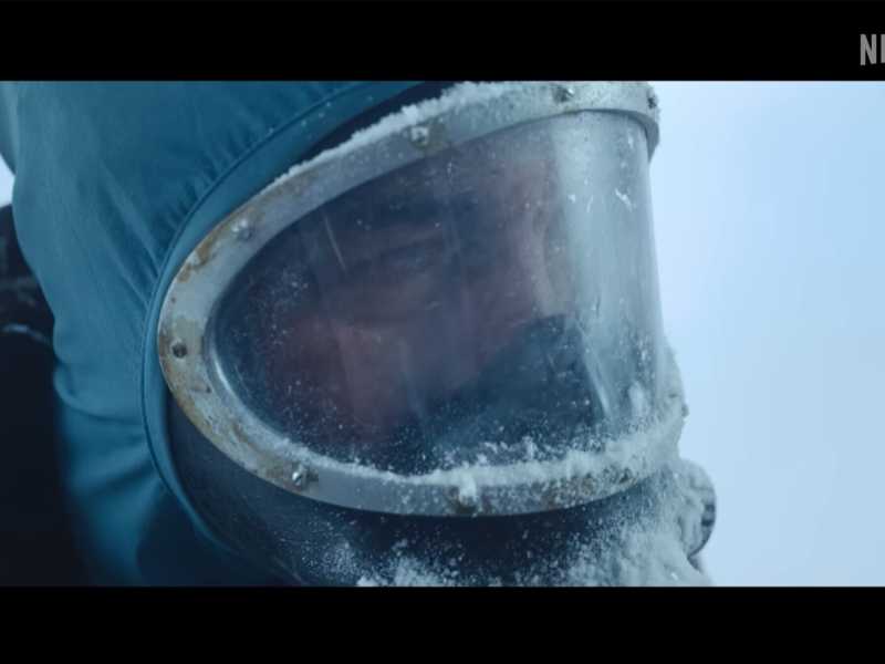 Immagine tratta dal trailer che annuncia l'avvio della produzione della serie "El eternauta" (Foto Netflix)