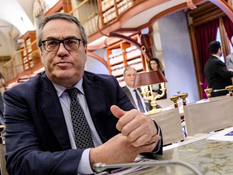 Il garante nazionale dei detenuti Felice Maurizio D Ettore - foto LaPresse