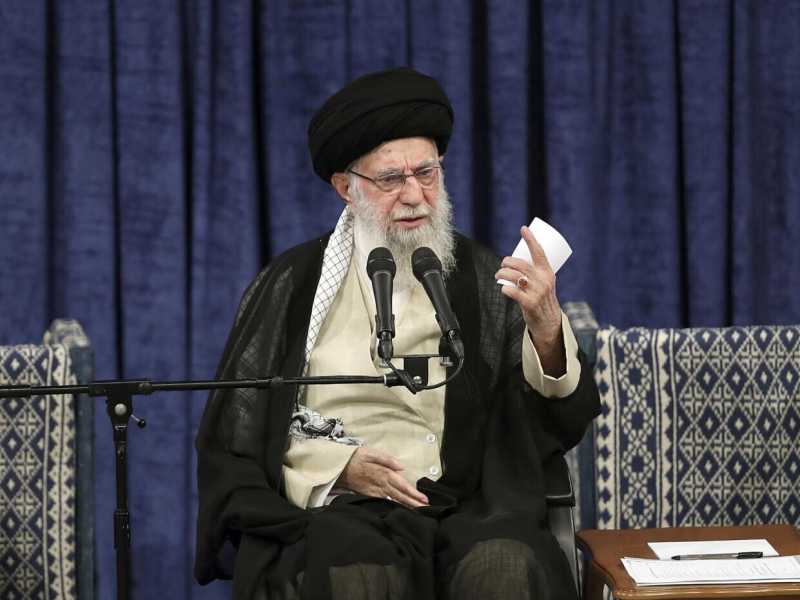 L'Ayatollah Ali Khamenei (foto Ap, via LaPresse)&nbsp;<br />