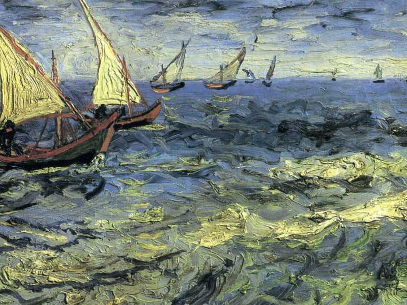 Van Gogh, "Barche dei pescatori", 1888 (Wikipedia)