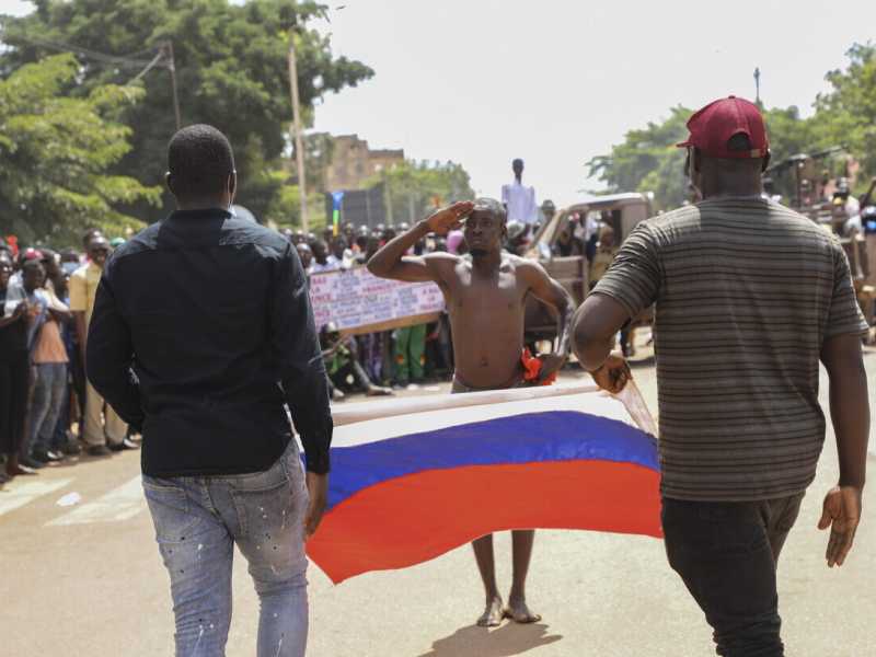 Il colpo di stato in Burkina Faso il 2 ottobre del 2022 - foto Ansa