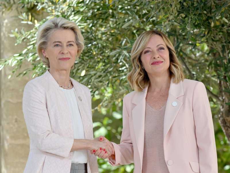  Giorgia Meloni e Ursulal von der Leyen - foto Ansa
