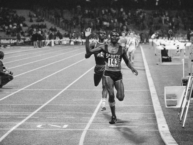 &nbsp;Henry Rono vince i 3000 metri, 1978 - foto LaPresse