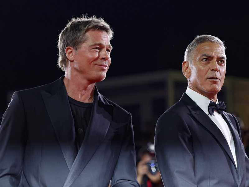 Brad Pitt George Clooney - foto Ansa