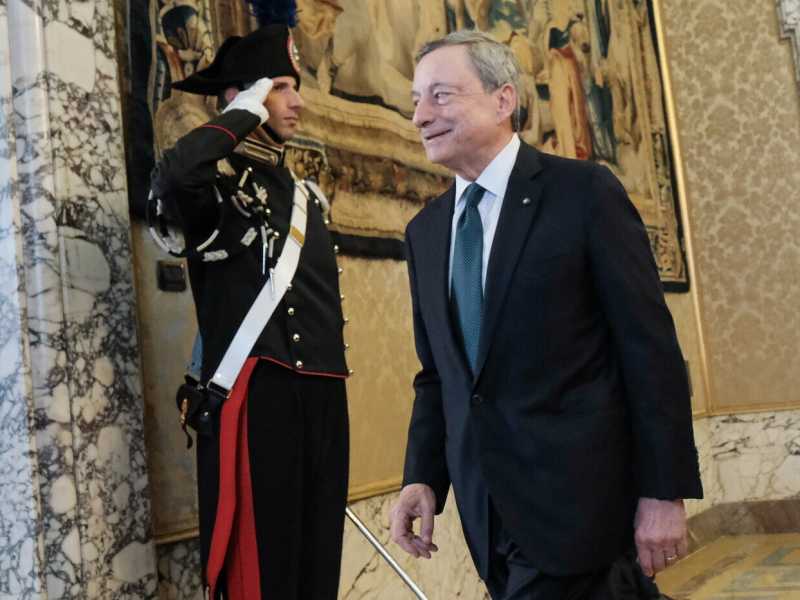 Mario Draghi (foto LaPresse)