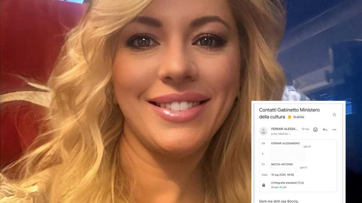 Immagine di Sangiuliano smentito ancora: Boccia pubblica mail e foto di biglietti aerei inviati dal ministero della Cultura