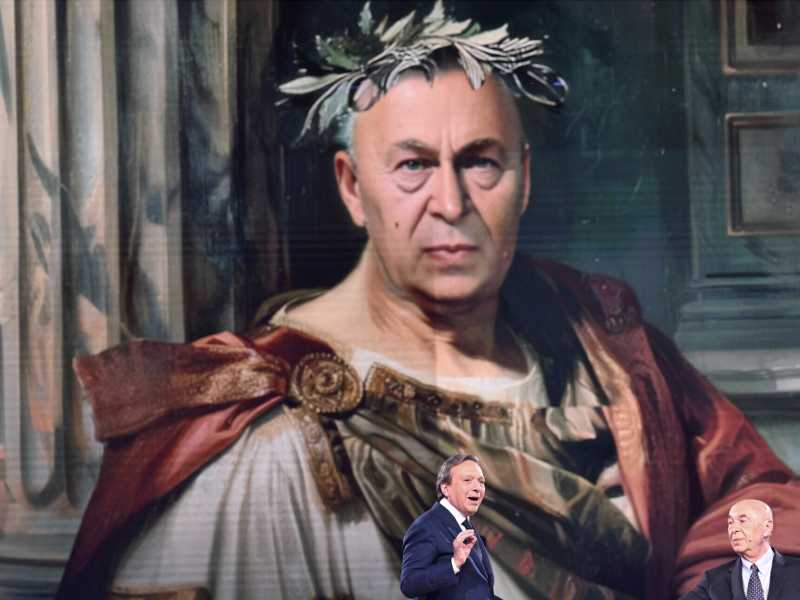 Paolo Mieli ospite di Piero Chiambretti in "Donne sull'orlo di una crisi di nervi" (Ansa)