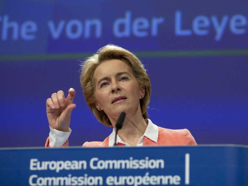 Ursula von der Leyen (foto Ap, via LaPresse)
