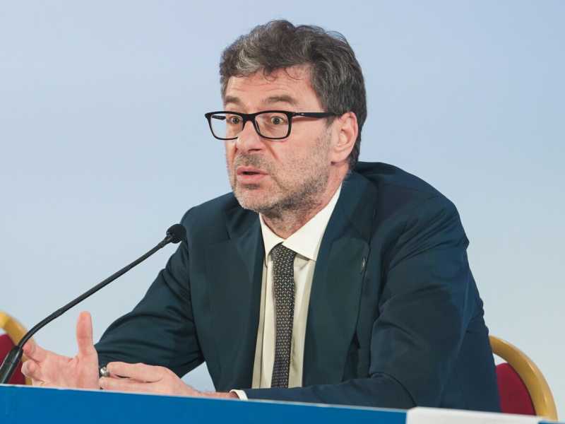 Il ministro dell'Economia Giancarlo Giorgetti (Ansa)