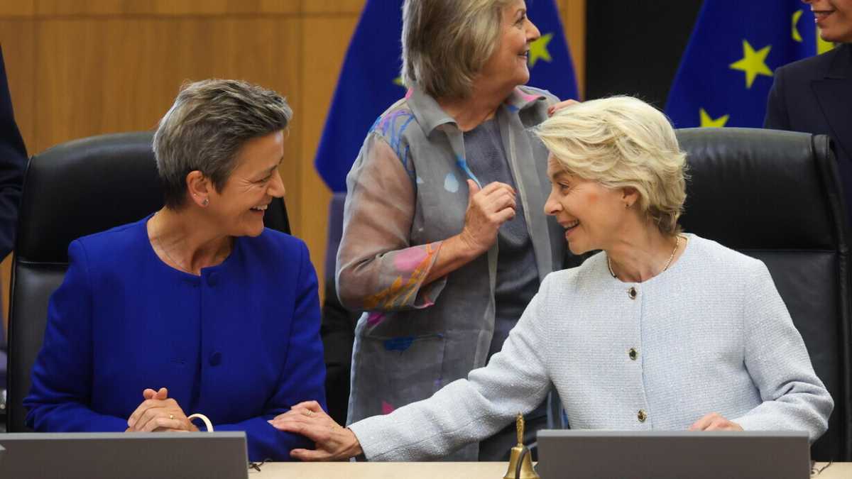 Immagine di Von der leyen ostaggio dei cavilli sloveni. E il Pse alza i toni su Fitto