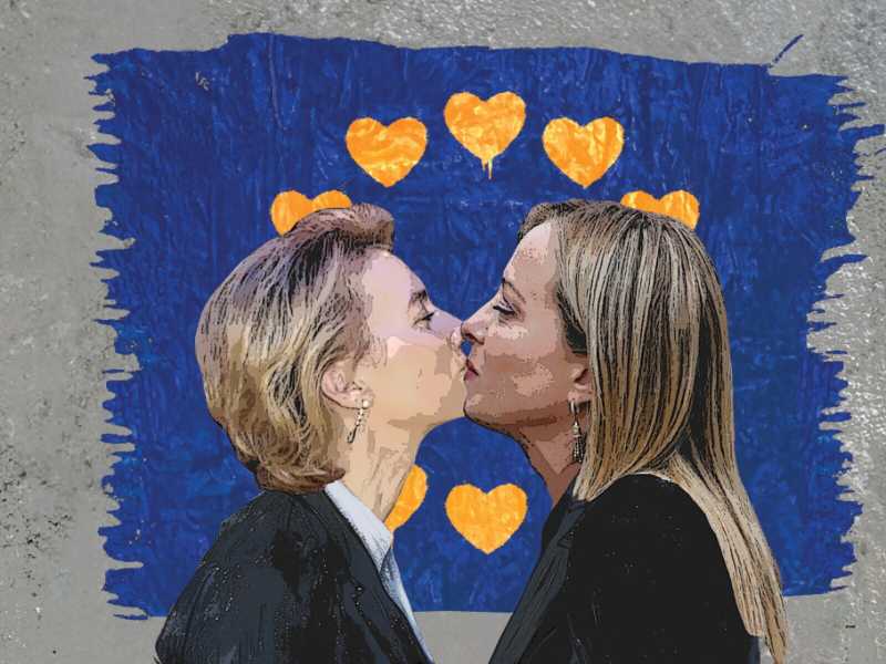 Un dettaglio della copertina di Tv Boy pubblicata sul Foglio