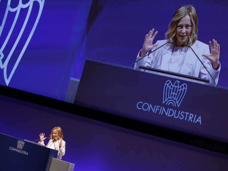 Il gran manifesto d’ottimismo di Meloni all'assemblea di Confindustria