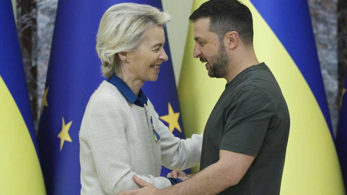 Immagine di Von der Leyen sfida Orbán e Biden e annuncia un prestito da 35 miliardi per l’Ucraina
