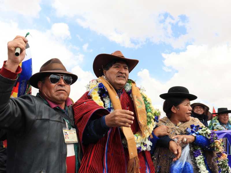 &nbsp;L'ex presidente della Bolivia Evo Morales - foto Ansa