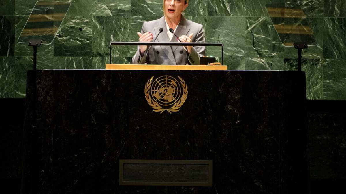 Immagine di Meloni a New York per il vertice Onu e il Global Citizen Award 2024