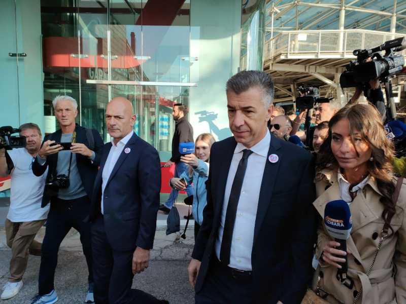 Gino Cecchettin arriva al tribunale per l'inizio del processo contro Filippo Turetta (foto Ansa) <br />