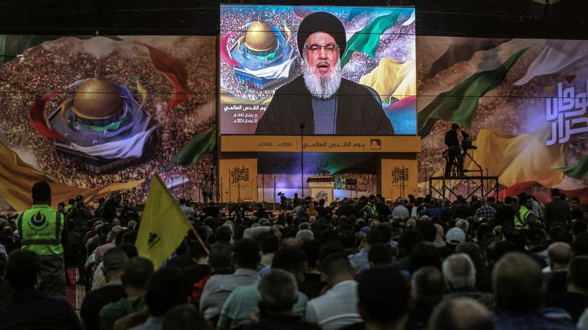 Immagine di Hassan Nasrallah, il primo della lista