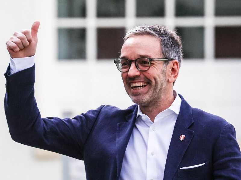 Il leader della Fpö, Herbert Kickl <br />