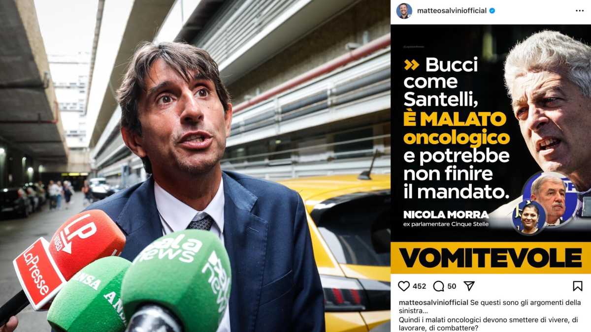 Immagine di Donzelli, Salvini e Orlando contro Morra dopo l'intervista al Foglio: "La malattia di Bucci resti fuori"
