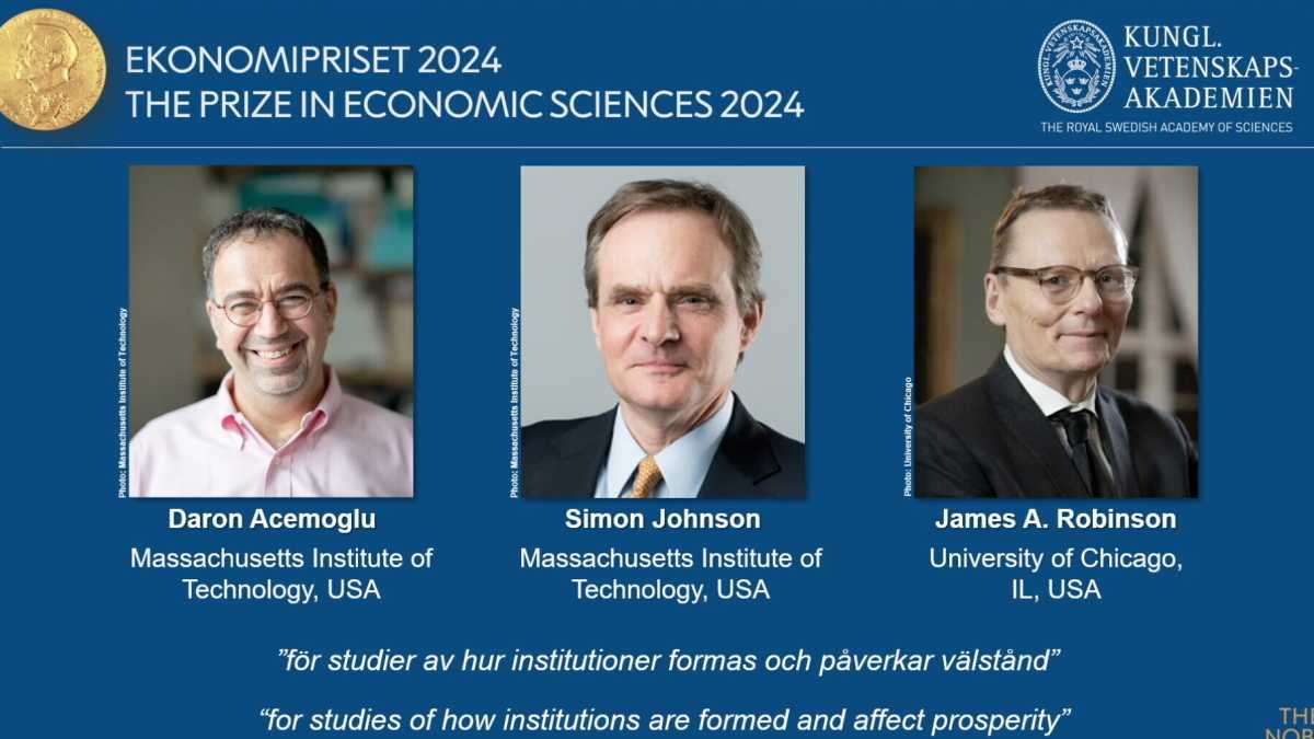 Immagine di Daron Acemoglu, Simon Johnson e James A. Robinson vincono il Nobel per l'Economia