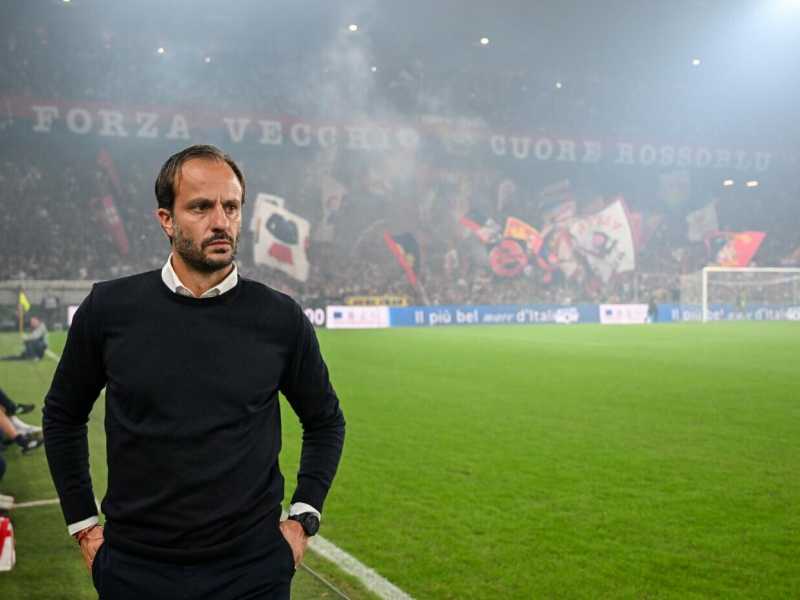 L'allenatore del Genoa Alberto Gilardino (foto LaPresse)