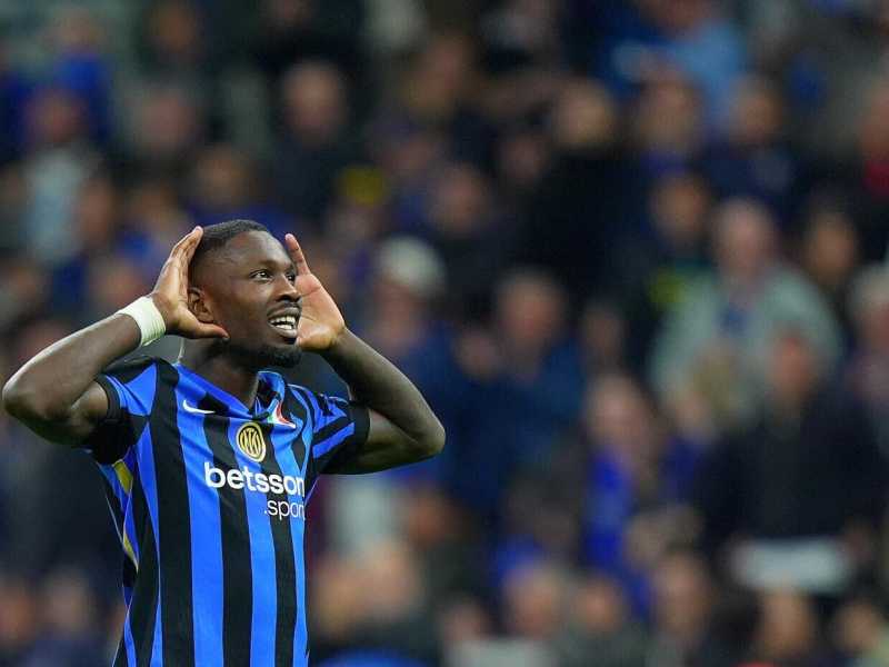 L'attaccante dell'Inter Marcus Thuram (foto LaPresse)