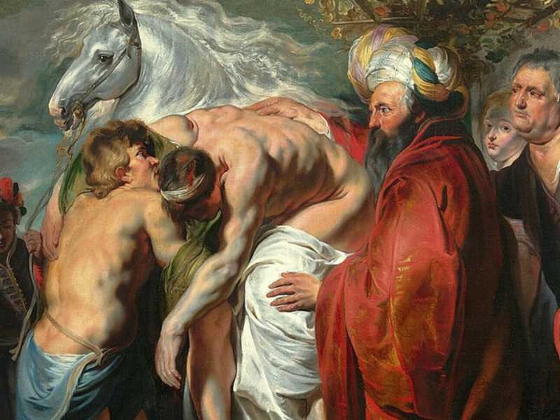Il buon samaritano dipinto da Jakob Jordaens (Wikipedia)