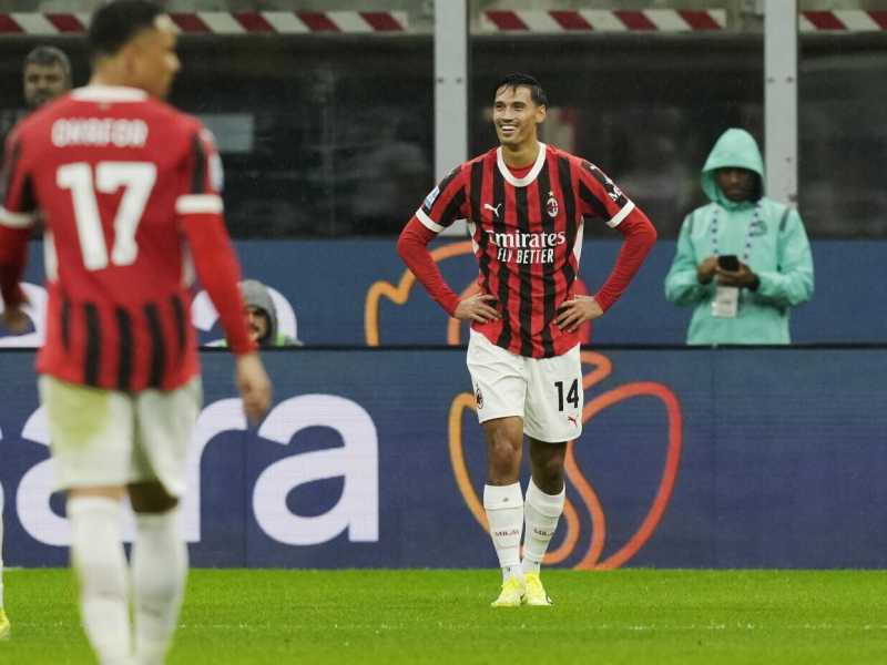 Tijjani Reijnders è stato espulso per fallo da ultimo uomo nel corso di Milan-Udinese 1-0 (foto LaPresse)