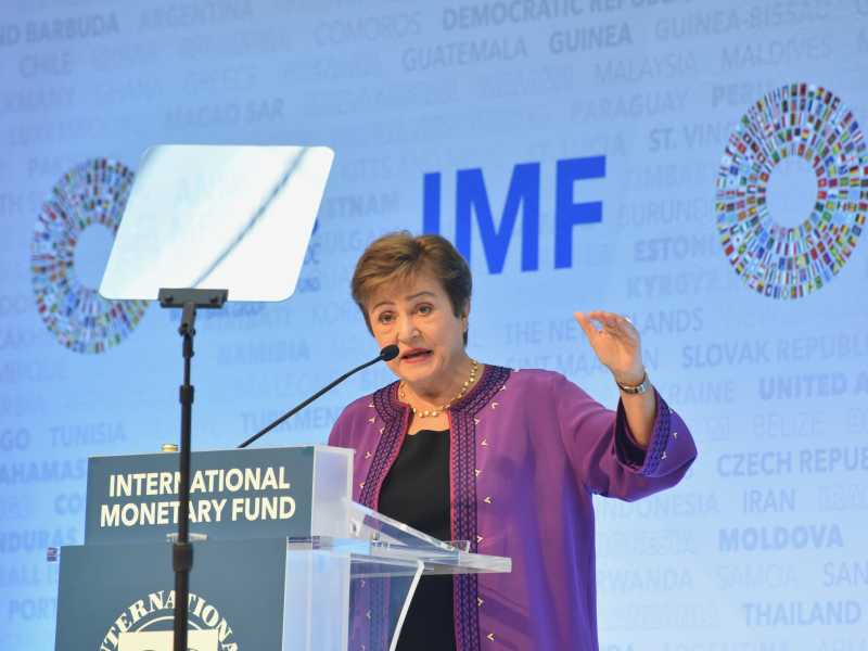 La direttrice generale del Fondo monetario internazionale Kristalina Georgieva (Foto di Sha Hanting via Getty Images)&nbsp;<br />