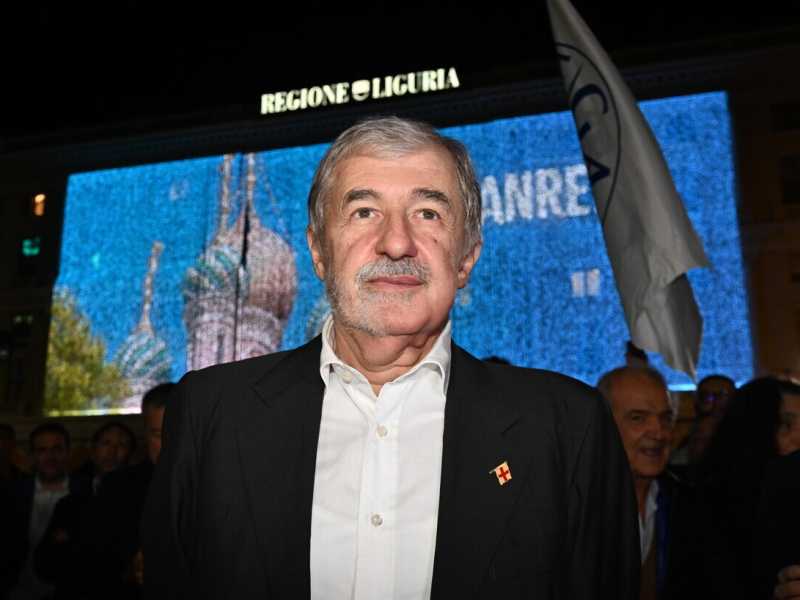 Il nuovo presidente della regione Liguria Marco Bucci (foto Ansa)