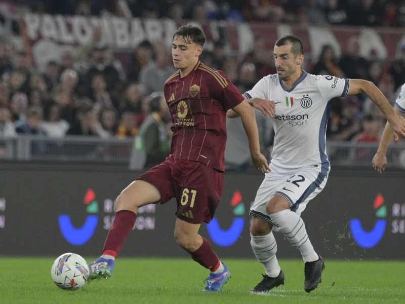 Il centrocampista della Roma Niccolò Pisilli (foto LaPresse)