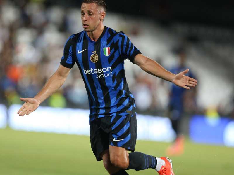 Il centrocampista dell'Inter Davide Frattesi (foto LaPresse)