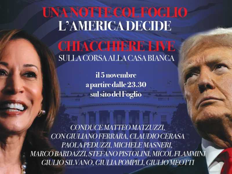 Una notte col Foglio per seguire le elezioni americane