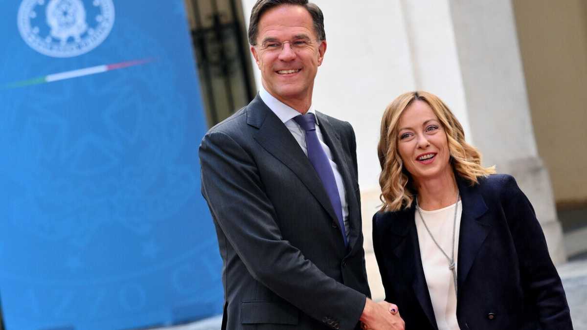 Immagine di Meloni vede Rutte: "Ribadiamo il nostro sostegno alla Nato. Dall'Italia nuovi aiuti all'Ucraina"