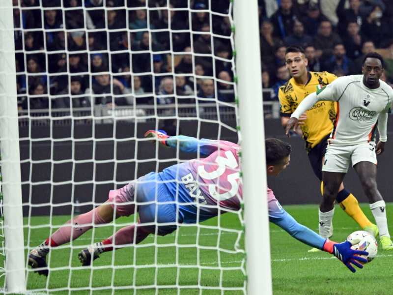 Il portiere del Venezia Filip Stankovic (foto Ansa)