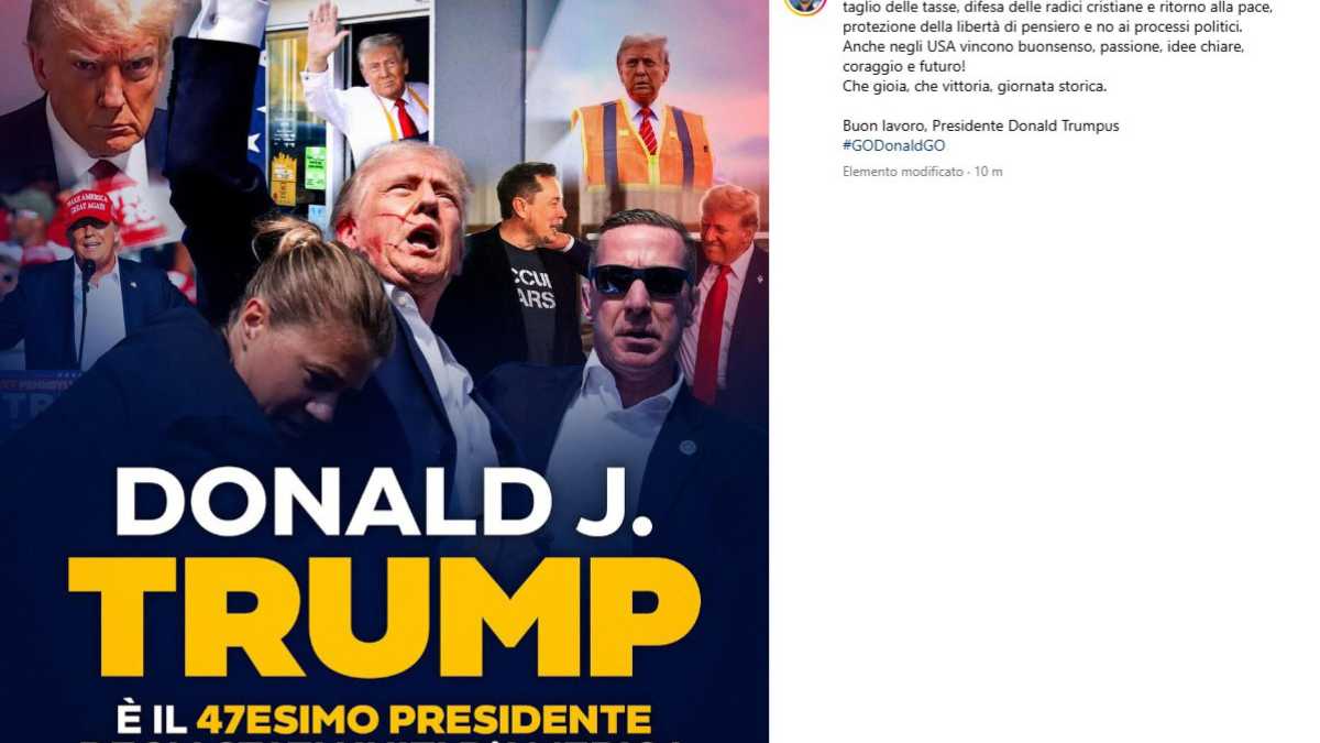 Immagine di Le congratulazioni di Meloni, gli auguri di Mattarella, i commenti di Salvini e Conte: le reazioni alla vittoria di Trump