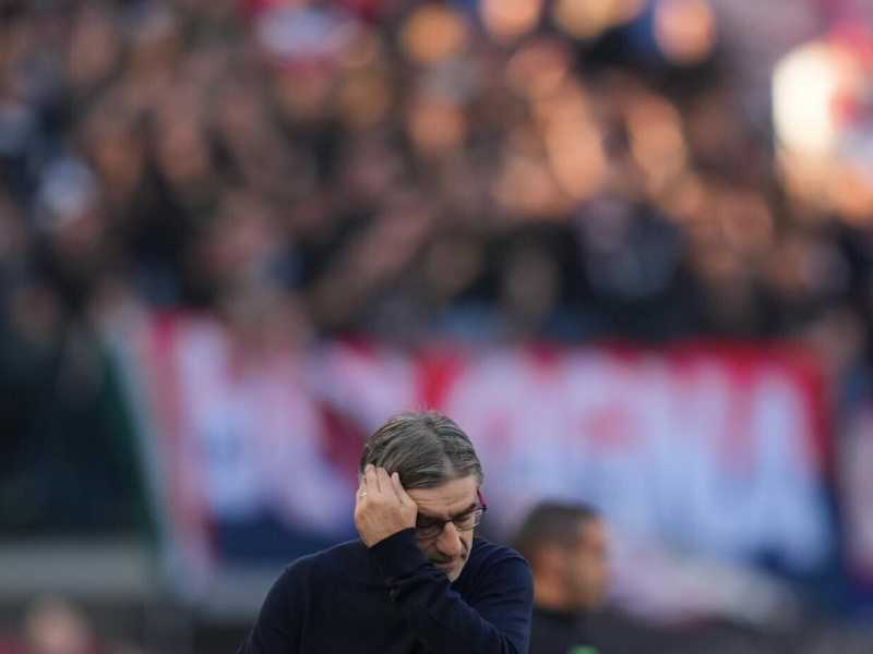 Ivan Juric è stato esonerato dalla Roma (foto LaPresse)