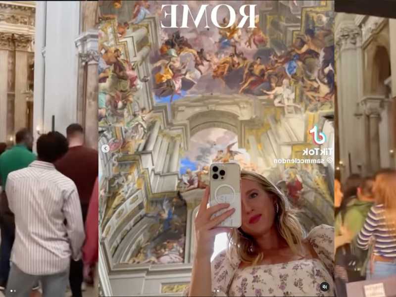 La chiesa di Sant'Ignazio virale su TikTok: ai turisti non interessano più gli affreschi ma i selfie