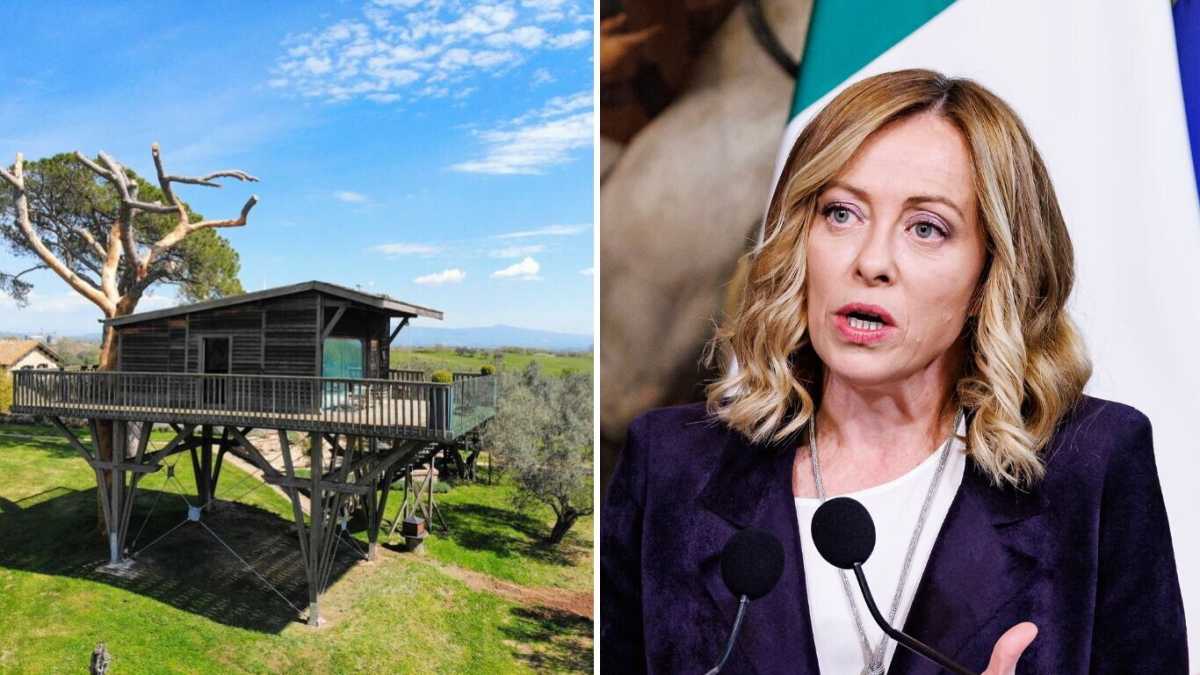 Immagine di Meloni e la casa sull'albero: relax eco-chic per premier e figlia nel Viterbese