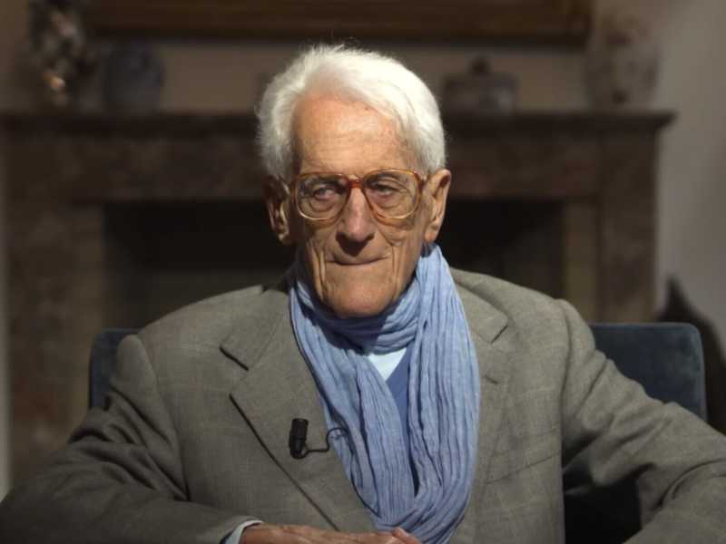 Eugenio Borgna, in dialogo con Umberto Galimberti, in occasione dell'uscita di "Il fiume della vita" (frame video YouTube / Feltrinelli) <br />